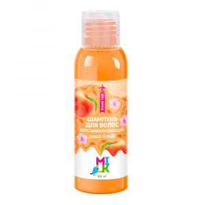 Шампунь MILK peach+milk Восстанавливающий, travel формат, 100 мл