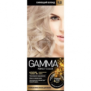 Краска для волос Gamma Perfect Color тон 9.0, сияющий блондин