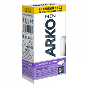 Крем после бритья Arko men Sensitive для чувствительной кожи, 50 г