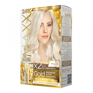 Краска для волос Макс Голд HAIR DYE KIT тон 0.2, Ледяной блондин, 257 мл