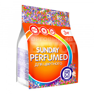 Стиральный порошок Sunday Perfume Color для цветного белья, автомат, 3 кг