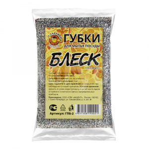 Губка для мытья посуды Ладушки Блеск, 2 шт