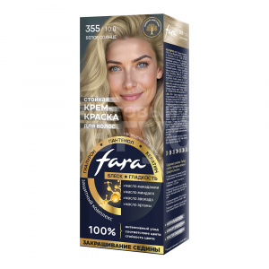 Крем-краска для волос Fara NC тон 355/10.0, белое солнце