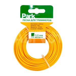 Леска для тримера Park 990600 квадрат 3 мм15 м
