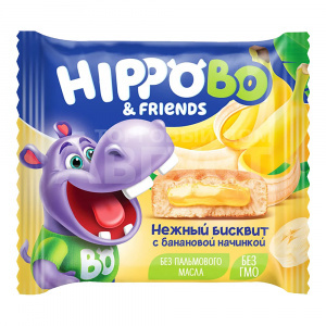 Пирожное Hippobo с банановой начинкой, 32 г