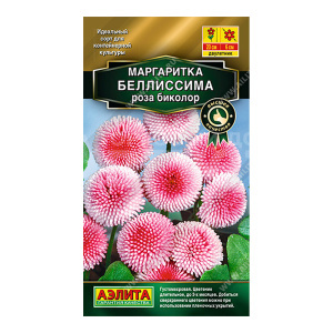 Семена цветов АЭЛИТА Маргаритка Белиссима, цп, 7 шт