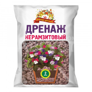 Дренаж Царица цветов керамзитовый, мелкий, 5-10мм, 2 л