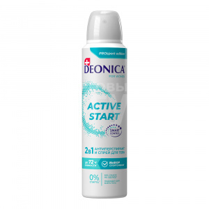 Дезодорант-антиперспирант женский Deonica Active Start 2 в 1, спрей, 150 мл