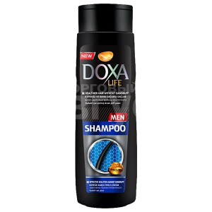 Шампунь DOXA LIFE FOR MEN против перхоти, черный, мужской, 600 мл
