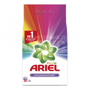Стиральный порошок Ariel Color Deluxe для цветного белья, автомат, 3 кг