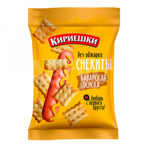 Крекер Кириешки Снекиты, со вкусом баварская сосиска, 60 г