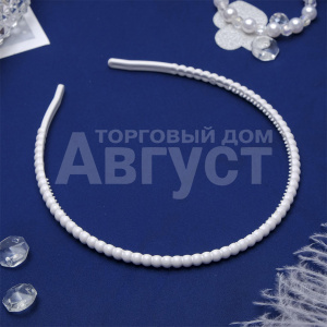 Ободок для волос 1636585 Сюрприз, 0,5 см, белый