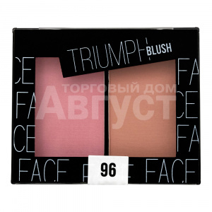 Румяна Triumf TRIUMPH BLUSH двухцветные роуз, тон 96
