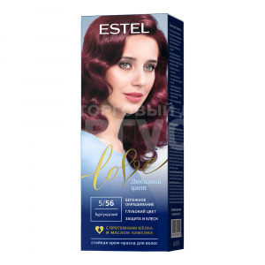 Крем-краска для волос Estel Love тон 5/56, бургундский