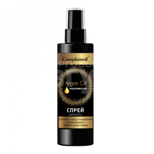 Спрей для волос Compliment Argan Oil + Hyaluronic Acid Питание и восстановление, 200 мл