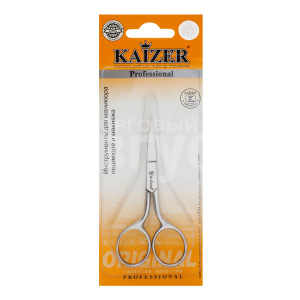 Ножницы маникюрные Kaizer 407209 закругленные, заводская заточка, матовые