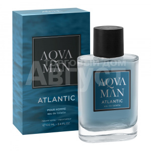 Туалетная вода AquaMan Atlantic аромат древесный, пряный, мужская, 100 мл