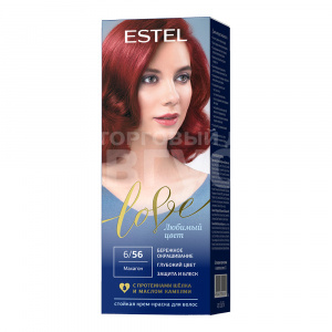 Крем-краска для волос Estel Love тон 6/56, махагон