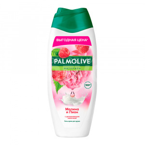 Гель для душа Palmolive Натурэль Малина и пион, с увлажняющим молочком, женский, 450 мл