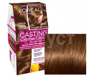 Краска для волос L'Oreal Casting Creme Gloss без аммиака тон 600, молочный шоколад