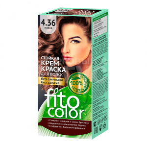 Краска для волос Fito Color Без аммиака и запаха тон 4.36, мокко