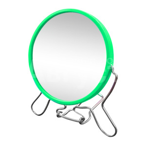 Зеркало ZCDE-32 настольное круглое, 18 см, зеленый металл
