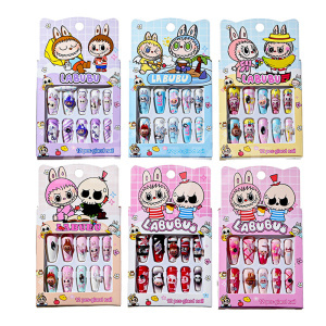 Ногти накладные Зубастик M-20635, 6 дизайнов, 12 штук