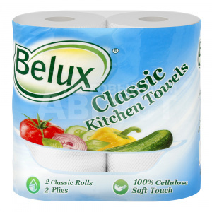 Полотенце бумажное Belux Classic двухслойное, 2 шт