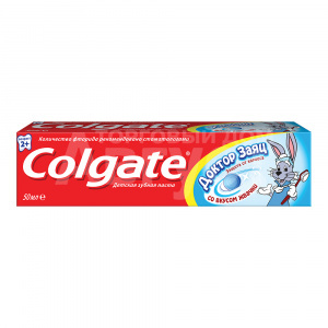 Зубная паста Colgate детская Доктор Заяц со вкусом жвачки, 50 мл