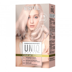 Краска-блеск для волос Estel Uniq Sense Ухаживающая без аммиака тон 10.76, светлый блондин коричнево-фиолетовый