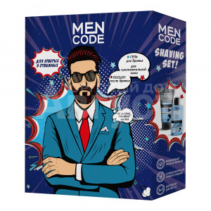Набор подарочный Men Code SHAVING SET Гель для бритья 150 мл + Лосьон после бритья 150мл, мужской