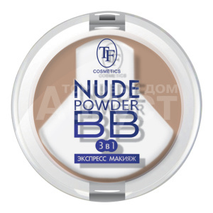 Пудра компактная Triumf Nude BB Powder, темно-бежевая, тон 02