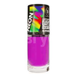 Лак для ногтей Triumf Color Gel Neon, ярко-сиреневый неоновый, тон 315, 8 мл