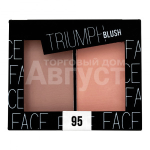 Румяна Triumf TRIUMPH BLUSH двухцветные персиковый, тон 95