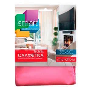 Салфетка хозяйственная Smart Technic деликатная из микрофибры 30*30 см, 1 шт