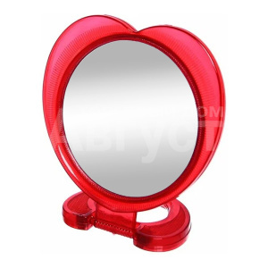 Зеркало ZCDE-57 настольное сердце, 32 см, красный