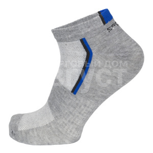 Носки мужские Oemen VM320 хлопковые, спортивные с полосками и надписью Sport, серый, размер 31