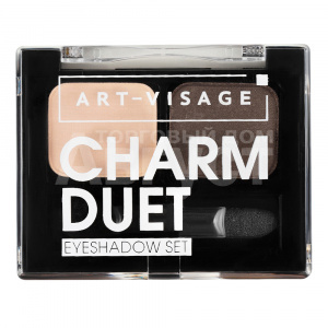 Тени для век Art-Visage Charm duet двойные, cветло-бежевый/перламутровый тауп, тон 1