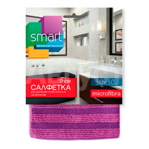 Салфетка хозяйственная Smart Shine из микрофибры против известкового налета 30*30см