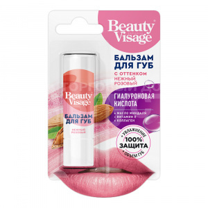 Бальзам для губ Фитокосметик Beauty Visage с оттенком, нежный розовый, 3,6 г