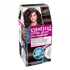Краска для волос L'Oreal Casting Creme Gloss без аммиака тон 4102, холодный каштан