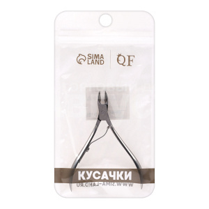 Кусачки маникюрные Queen Fair 4103683 для кутикулы, 9,5 см, длина лезвия 9 мм, цвет серебро