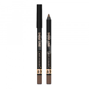 Карандаш для глаз Art-Visage Shine Line устойчивый водостойкий, лесной орех, тон 48
