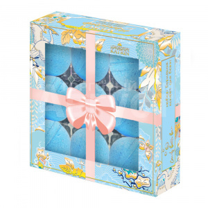 Соль для ванн 18110 Candy bath bar, Merci beaucoup, бурлящая 9*40г, 360 г