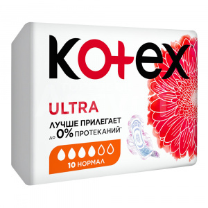 Прокладки гигиенические Kotex Ultra Dry Normal, 10 шт