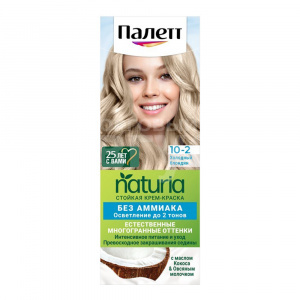 Краска для волос Palette Naturia тон 10-2, Холодный блондин, 50 мл