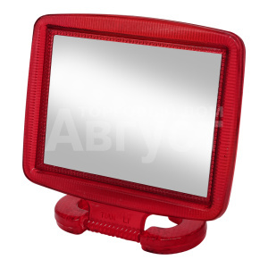 Зеркало ZCDE-01-2 настольное квадратное, 14*11 см, красный