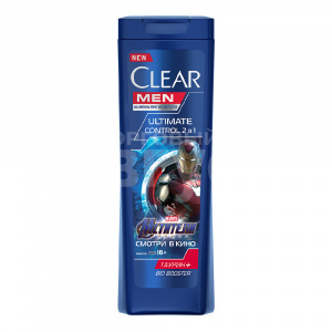 Шампунь CLEAR MEN 400мл 2в1  Ultimate control