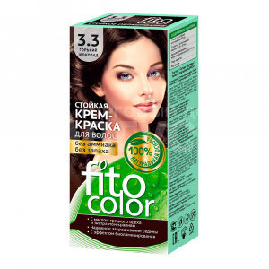 Краска для волос Fito Color Без аммиака и запаха тон 3.3, горький шоколад