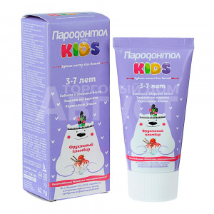 Зубная паста Пародонтол Kids Фруктовый пломбир 3-7 лет, 62 г